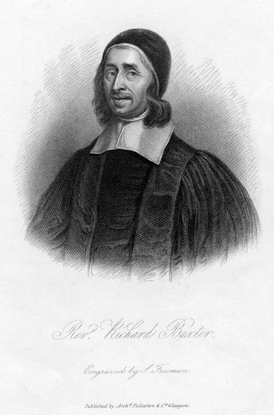 Richard Baxter 1615-1691, puritano inglese, leader della chiesa e teologo, XIX secolo da Samuel Freeman