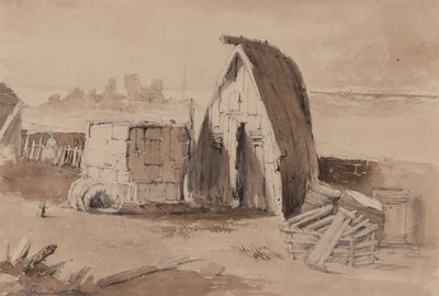 La spiaggia di Hastings da Samuel Gillespie Prout