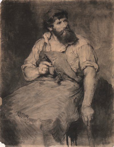 Smithy, studio per Das Gericht, c.1883 da Samuel H. Crone