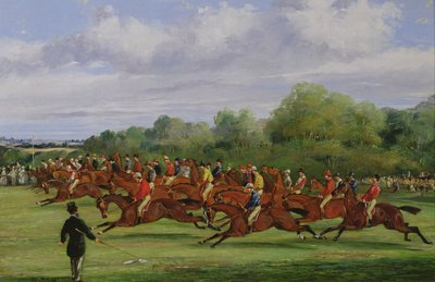 La Partenza del Derby del 1862, 1862 da Samuel Henry Alken