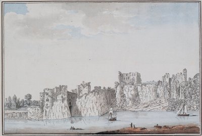 Castello di Chepstow da Samuel Hieronymous Grimm