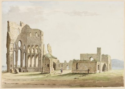 Priorato di Tynemouth, Northumberland da Samuel Hieronymous Grimm