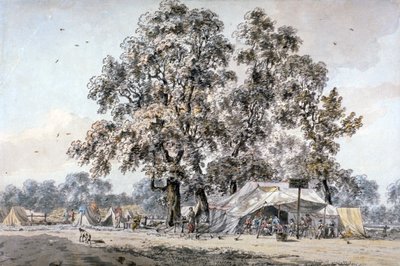 Campo Militare a Hyde Park, Londra da Samuel Hieronymus Grimm