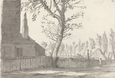 High Street alla Manor House, Marylebone da Samuel Hieronymus Grimm