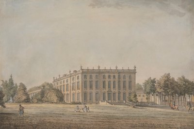 Veduta di Wingerworth Hall, Derbyshire da Samuel Hieronymus Grimm