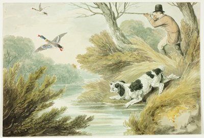 Cacciatore con retriever da Samuel Howett