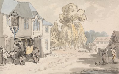 Cavalieri fuori da una locanda da Samuel Howitt