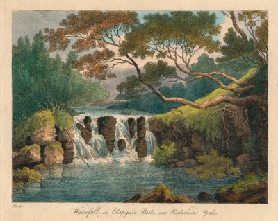 Cascata su Clapgate Beck, vicino a Richmond, York, fine XVIII-inizio XIX secolo da Samuel Howitt
