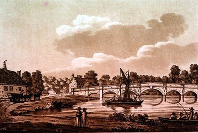 Ponte di Chertsey, illustrazione da 