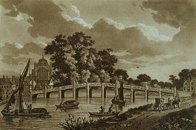 Ponte di Hampton Court, illustrazione da 