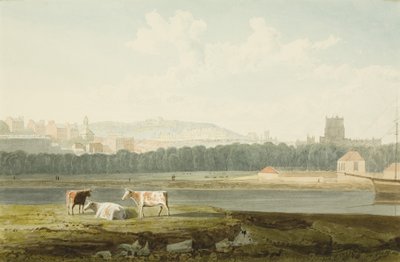 Vista sul porto galleggiante, con St George