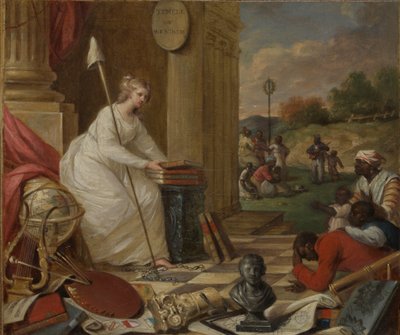 Studio per La Libertà che Mostra le Arti e le Scienze, o Il Genio dell