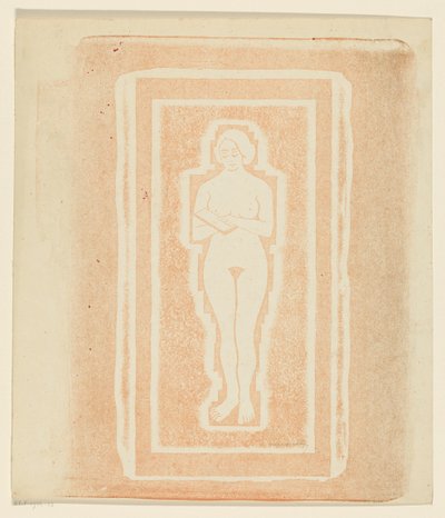 Nudo con libro o lastra di pietra in mano da Samuel Jessurun de Mesquita (signed by artist)