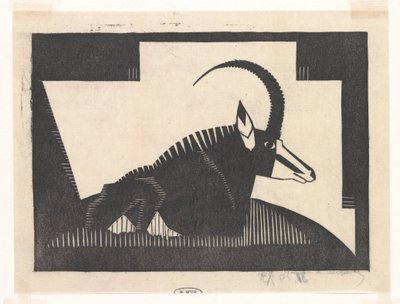 Antilope sable da Samuel Jessurun de Mesquita (signed by artist)