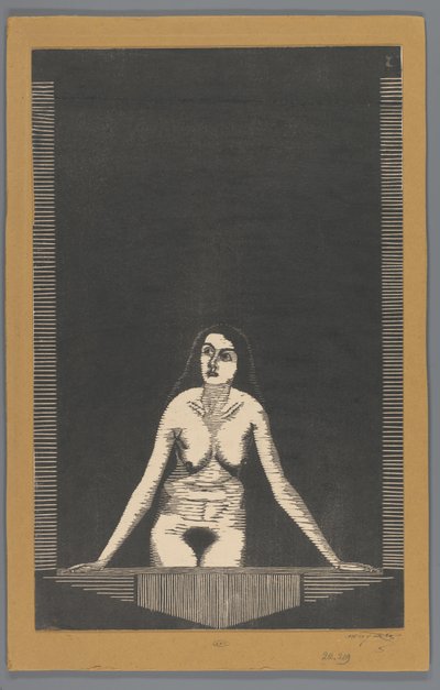 Nudo femminile alla finestra da Samuel Jessurun de Mesquita (signed by artist)