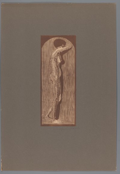 Nudo femminile in piedi da Samuel Jessurun de Mesquita (signed by artist)