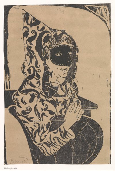 Donna mascherata con mantello da Samuel Jessurun de Mesquita