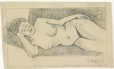 Nudo femminile reclinato da Samuel Jessurun de Mesquita
