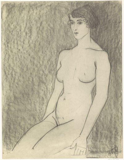 Nudo femminile seduto da Samuel Jessurun de Mesquita