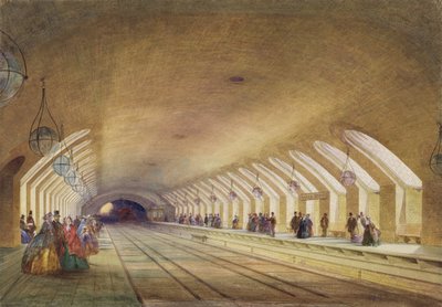 Stazione di Baker Street, 1863 da Samuel John Hodson