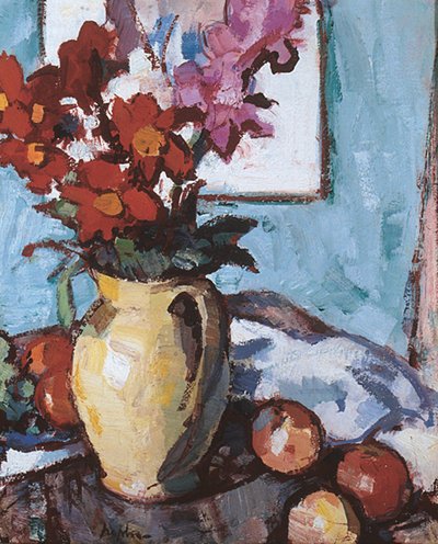 Dalie e gladioli da Samuel John Peploe