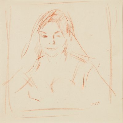 Ragazza con velo da Samuel John Peploe