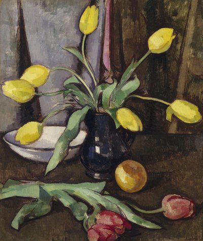 Natura morta con tulipani da Samuel John Peploe