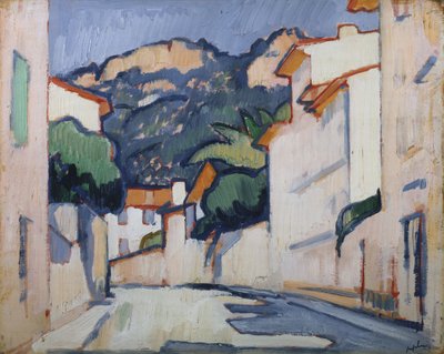 Scena di strada, Cassis, c.1913 da Samuel John Peploe