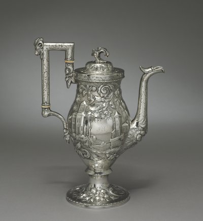 Caffettiera neo-rococò da Samuel Kirk