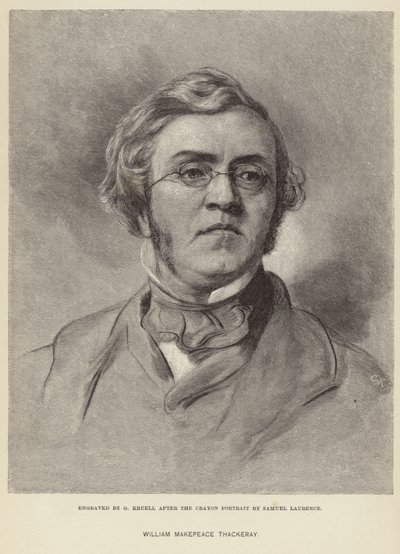 Ritratto di William Makepeace Thackeray da Samuel Laurence