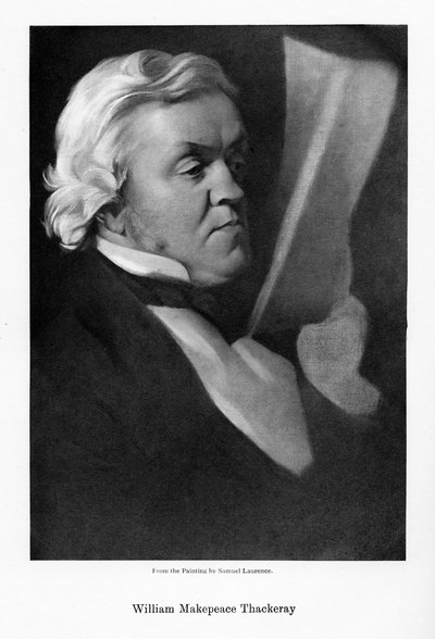 William Makepeace Thackeray, romanziere inglese, c1864 da Samuel Laurence