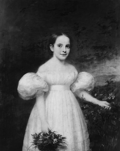 Ritratto di una ragazza con fiori, ca. 1835 da Samuel Lovett Waldo