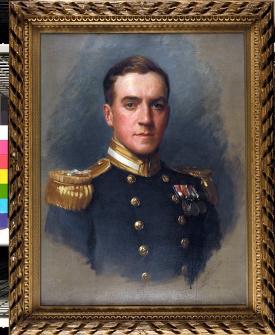 Ritratto del tenente Denis Quentin Fildes (1889-1975), che si unì alla Royal Navy nel 1906 da Samuel Luke Fildes