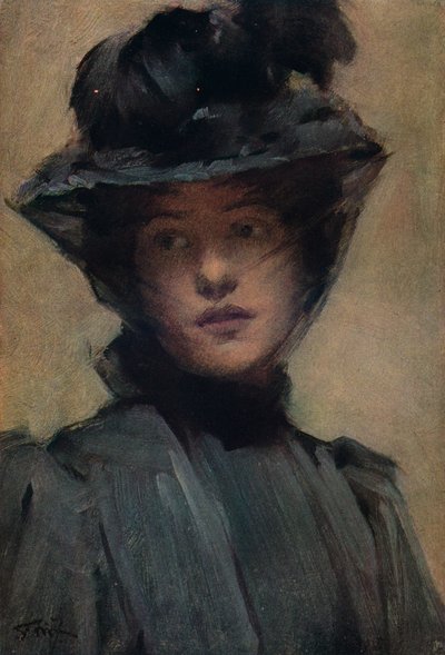 Il velo nero, XIX secolo da Samuel Melton Fisher