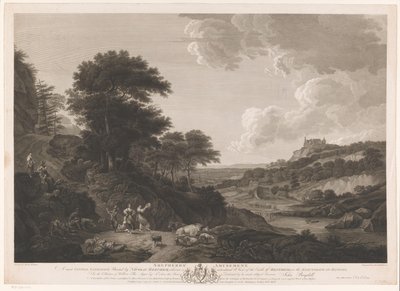 Paesaggio con pastori danzanti da Samuel Middiman