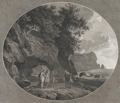 La tempesta, Atto I: Ferdinando e Miranda, 1788 da Samuel Middiman