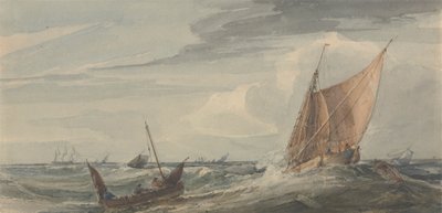Navi in un Mare Tempestoso da Samuel Owen