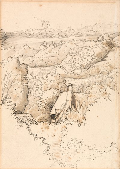 Un cottage tra gli alberi, Shoreham da Samuel Palmer