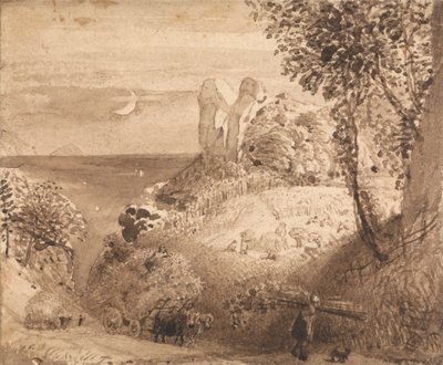 Una scena pastorale da Samuel Palmer