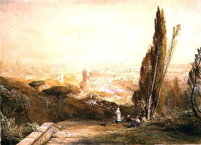 Roma, dalle colline occidentali, c.1840 da Samuel Palmer