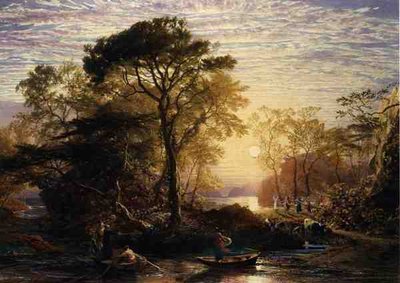 Sir Guyon con il Palmer al seguito da Samuel Palmer