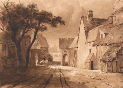 Studio di vecchi edifici da Samuel Palmer