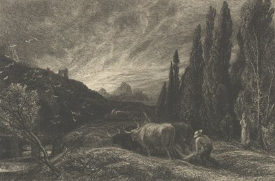 Il primo aratore, o Il mattino si diffonde sulle montagne da Samuel Palmer