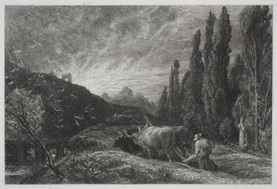Il primo aratore, prima del 1861 da Samuel Palmer