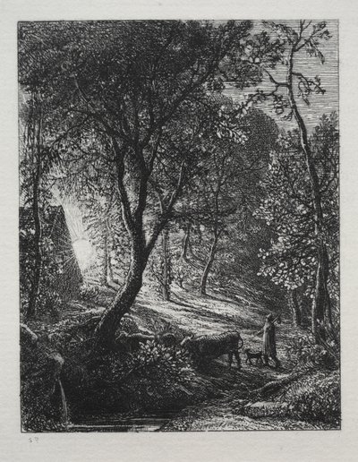 Il cottage del pastore, 1850 da Samuel Palmer