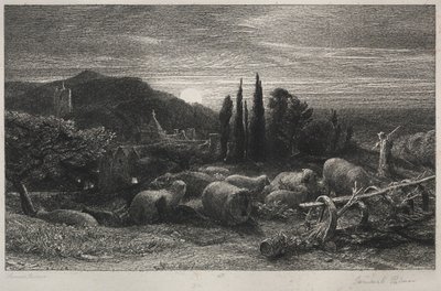 La luna crescente da Samuel Palmer