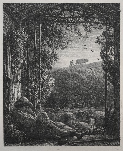 Il pastore dormiente da Samuel Palmer