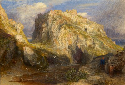 Castello di Tintagel: Pioggia in Arrivo, 1848-1849 da Samuel Palmer