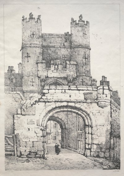 Serie di edifici antichi e cottage rurali nel nord dell