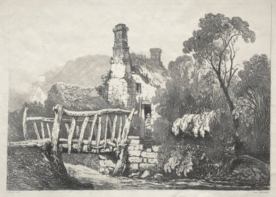 Una serie di edifici antichi e cottage rurali nel nord dell